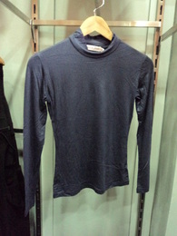 Navy High Neck Fitted top