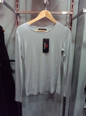 Light Grey Fitted Top